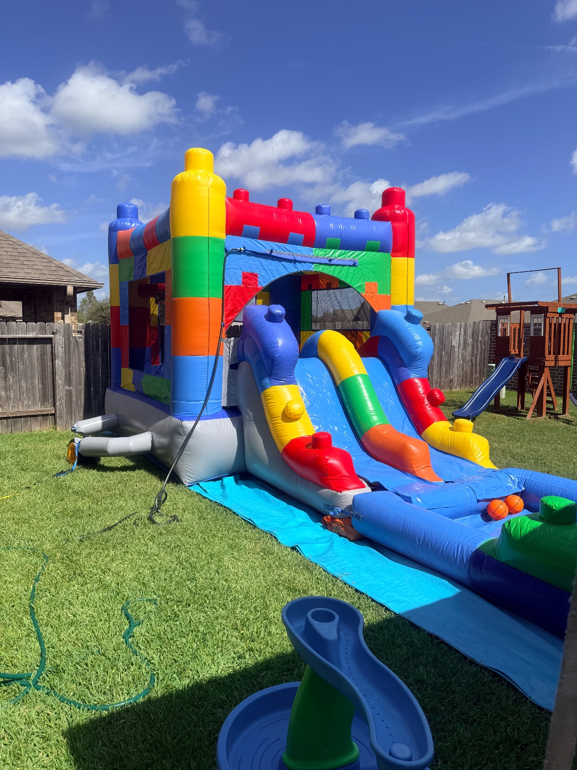 Block Party Wet/Dry Combo Bounce House with Slide — photo 4 of 4