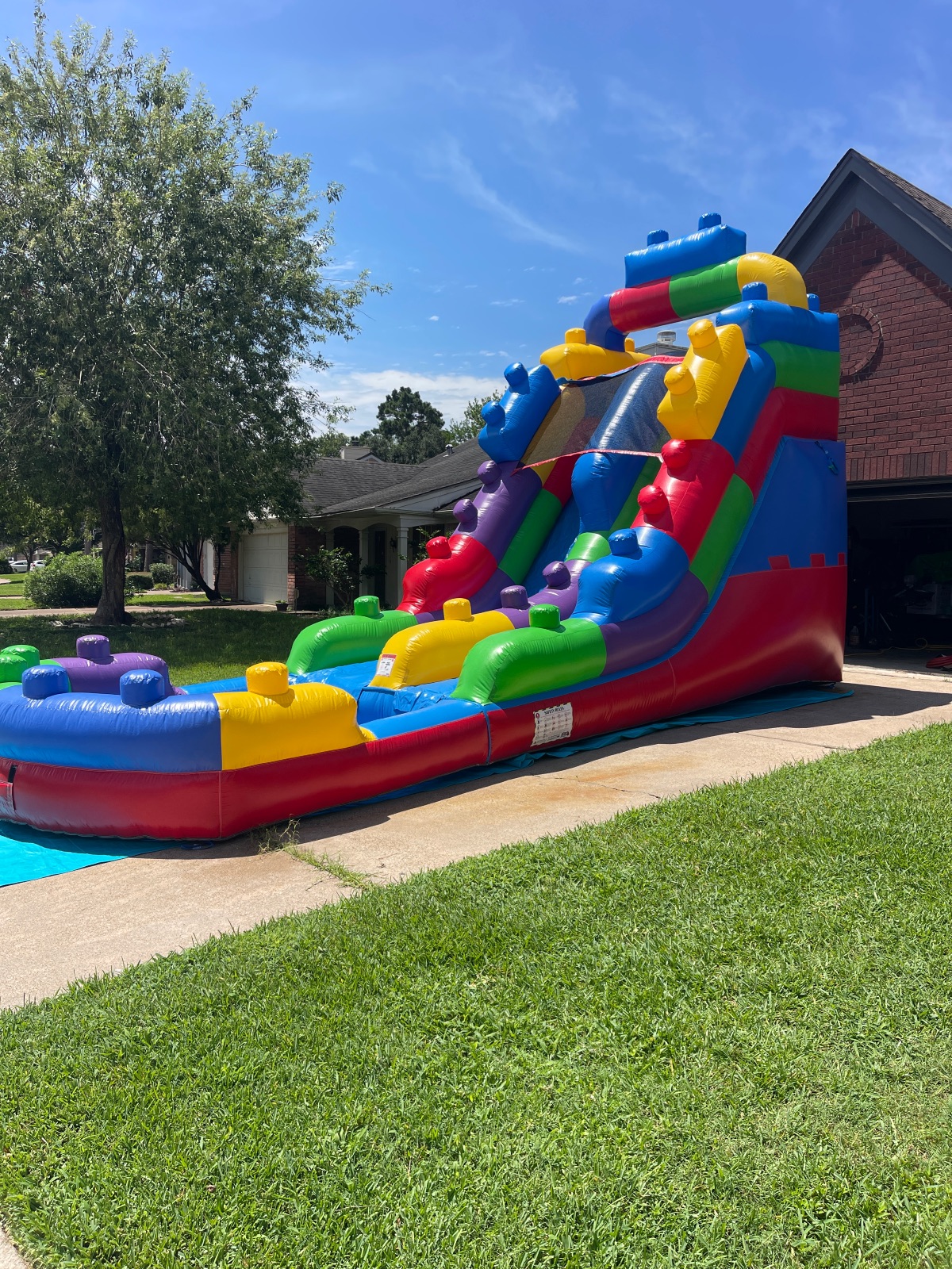 16Ft Single Lane Block Party Water Slide — photo 3 of 5