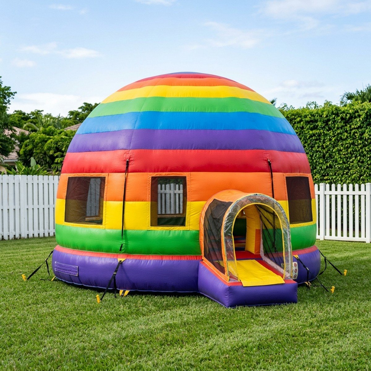 Rainbow Dome Bounce House — photo 1 of 1